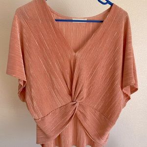 Blush pink blouse